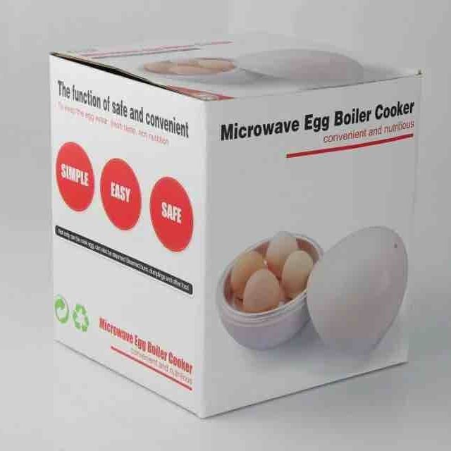 Microwave egg boiler with four-egg capacity