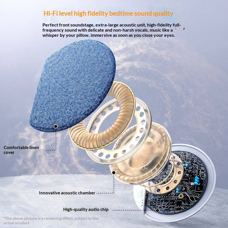 Wireless pillow speaker for bedtime relaxation
