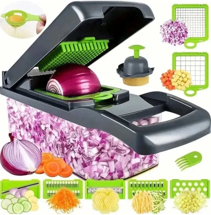 14-in-1 multifunctional vegetable chopper and slicer
