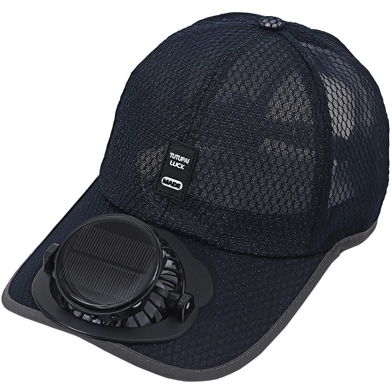 Solar fan cap for men and women