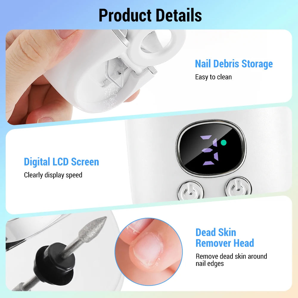 Electric Nail Trimmer with LED Magnifier