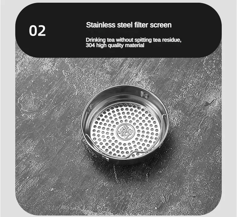 Stainless steel vacuum flask with LED temperature display