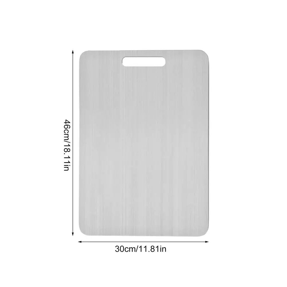 Double-Sided Stainless Steel Cutting Board