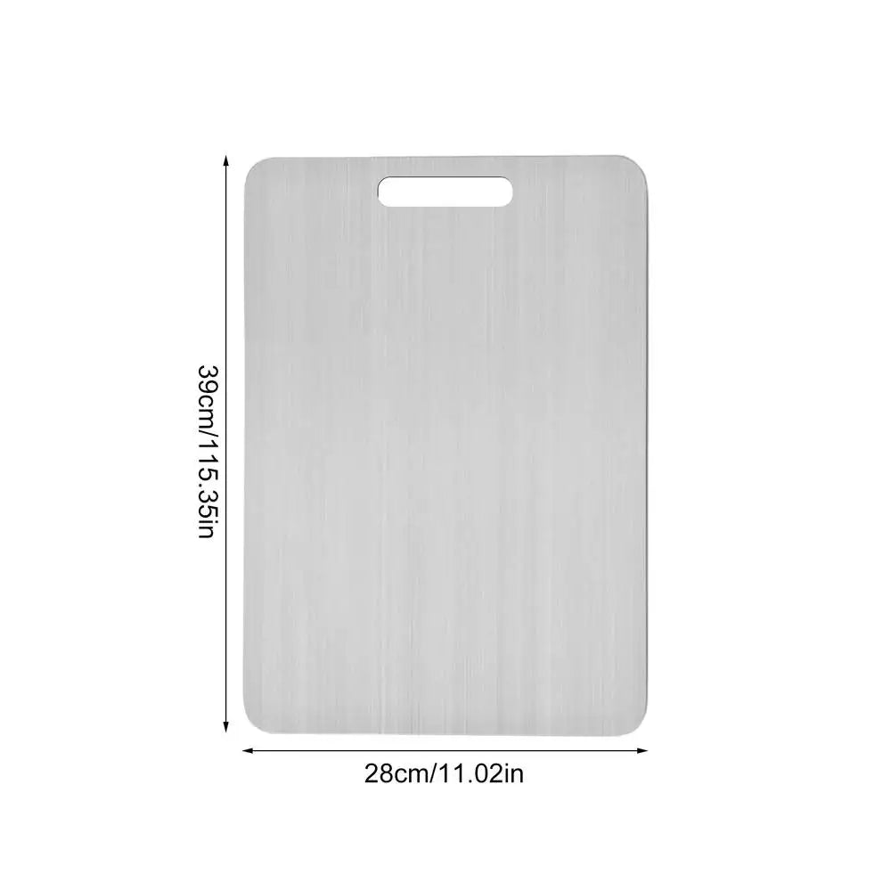 Double-Sided Stainless Steel Cutting Board