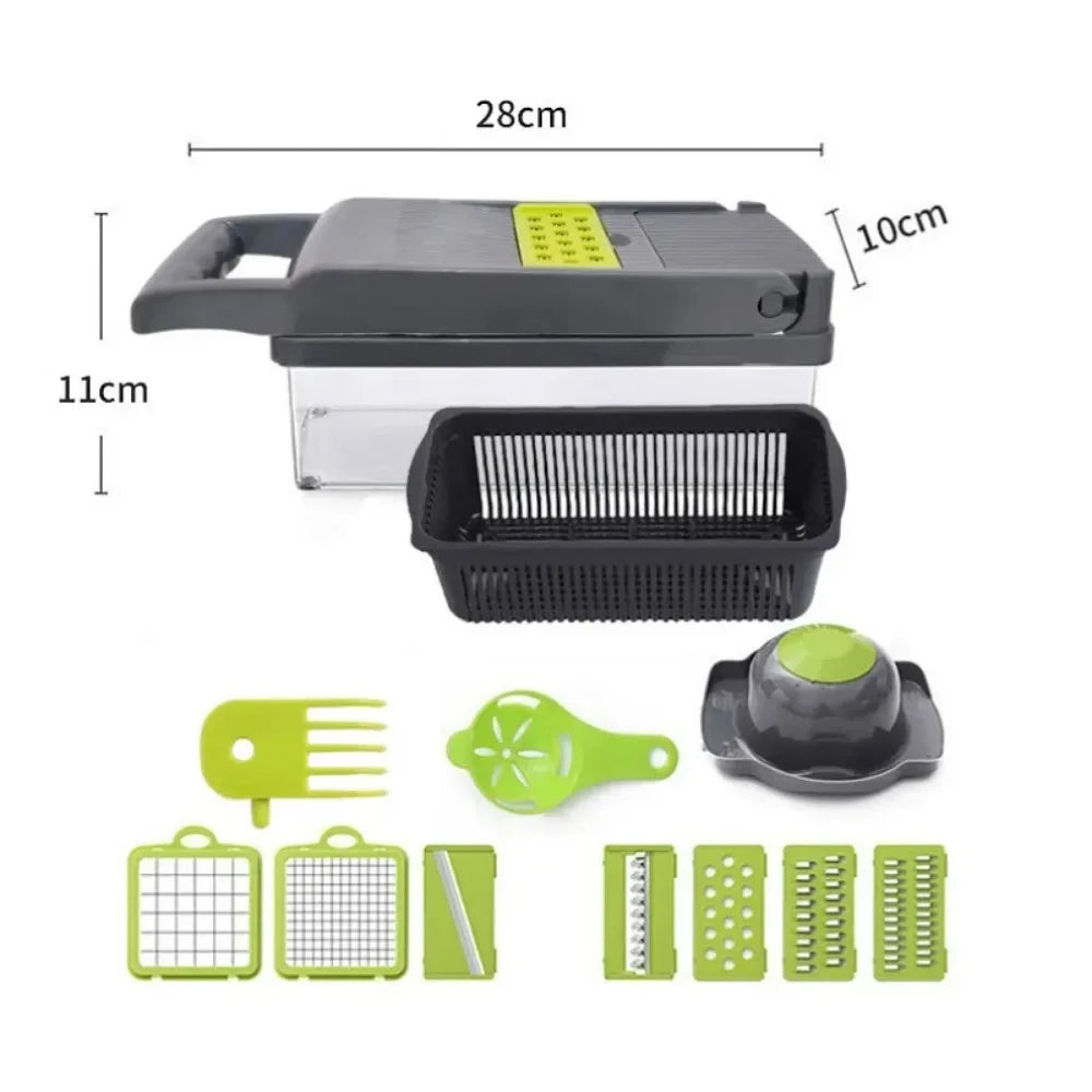 14-in-1 multifunctional vegetable chopper and slicer