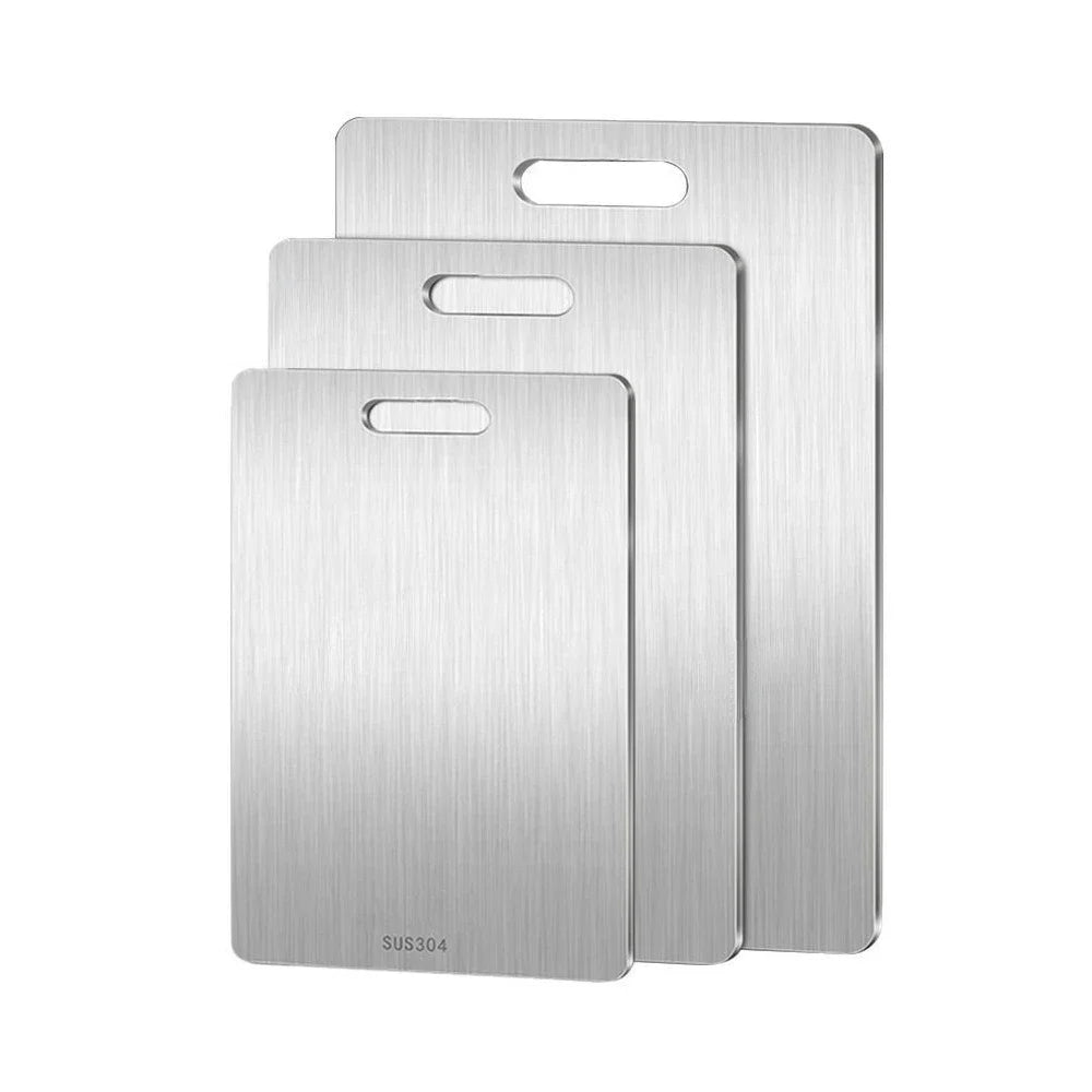 Double-Sided Stainless Steel Cutting Board