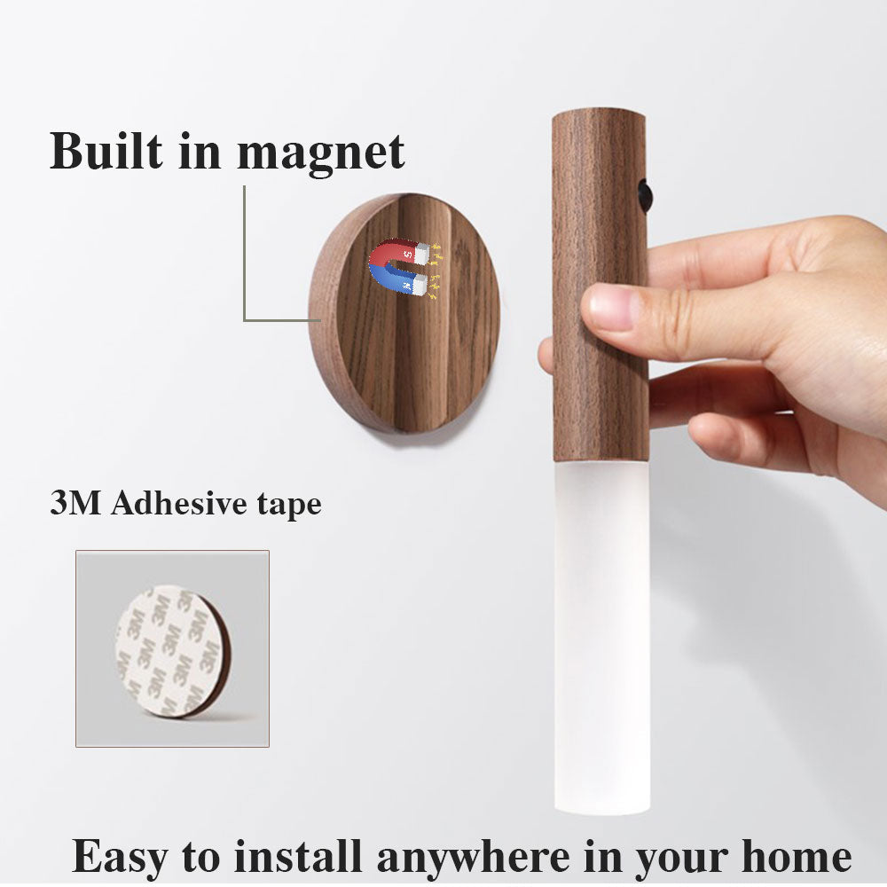 Motion sensor magnetic LED night light