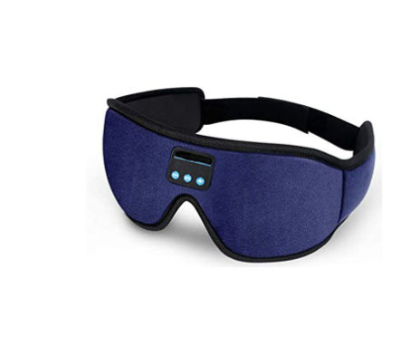 Blackout sleep mask with wireless Bluetooth audio