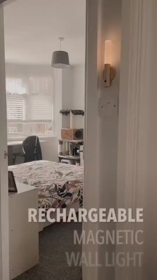 Motion sensor magnetic LED night light demonstration
